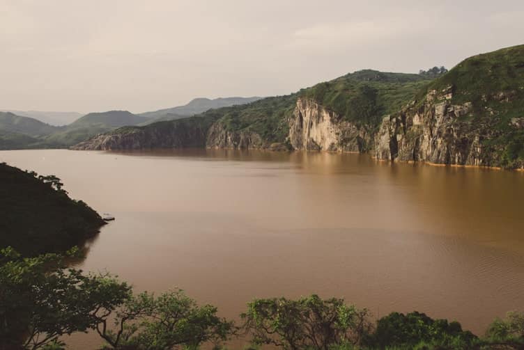 The poisonous Lake Nyos in Cameroon