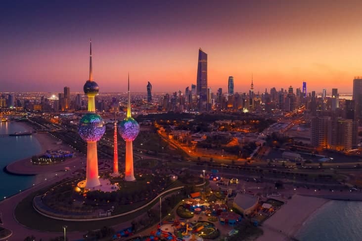 Kuwait City at night