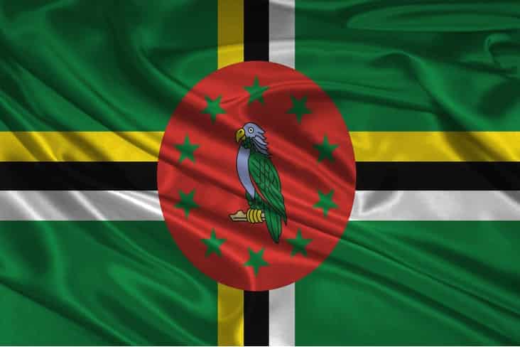 The flag of Dominica